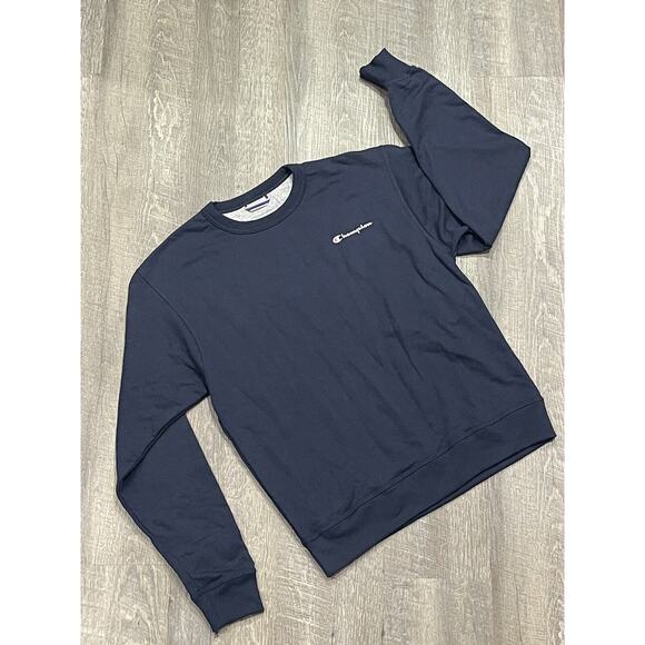 Champion Small Script Logo Sweatshirt Mens Medium - Picture 5 of 11